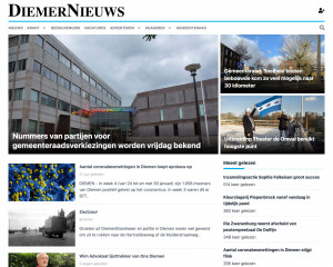 Screenshot DiemerNieuws