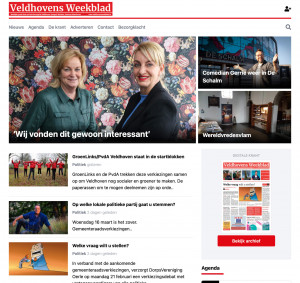 Screenshot Veldhovens Weekblad