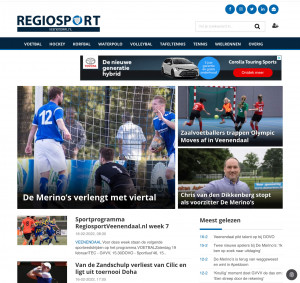 Screenshot Regiosport Veenendaal