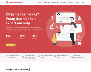 Screenshot Vraageenexpert.nl