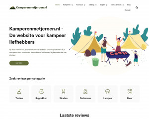 Screenshot Kamperenmetjeroen.nl