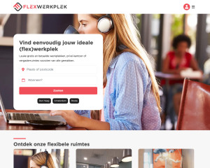 Screenshot Flexwerkplek.nl