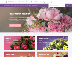 Screenshot Rouwboeket.nl