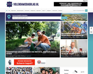 Screenshot Volendamsdagblad.nl